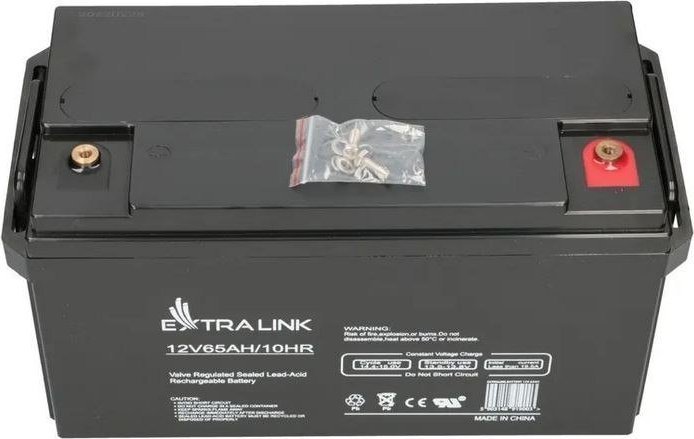 Akumulator Extralink AGM, 12V, 65Ah, i zi