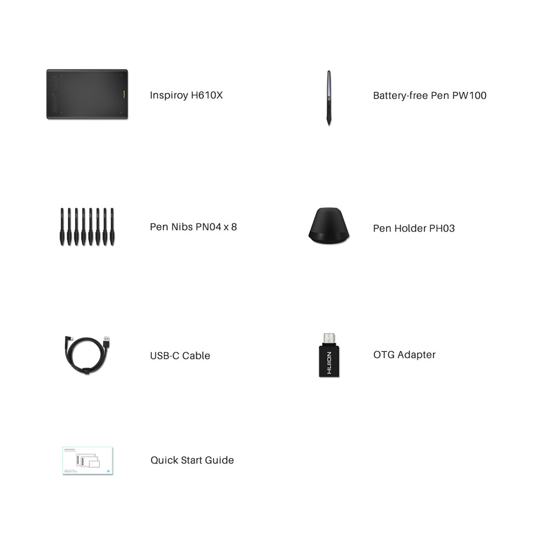Tablet grafik Huion Inspiroy H610X
