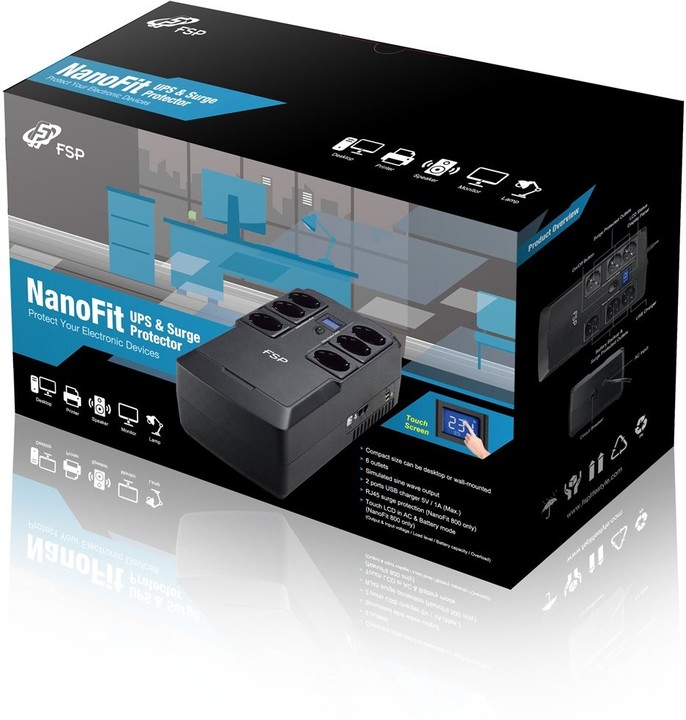 Bateri UPS Fortron NanoFit 600, 600 VA