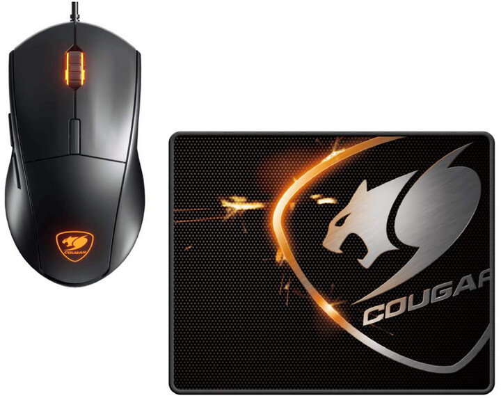 Set maus Cougar Minos XC + mauspad Speed ​​XC, black