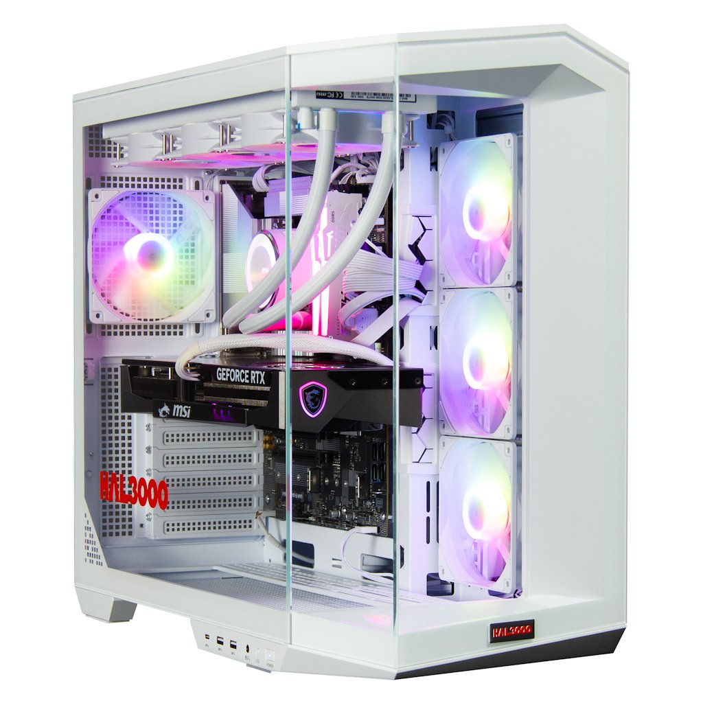 Kompjuter HAL3000 Master Gamer Ultimate-K 5080 (15th gen), Intel Core Ultra 7 265KF, NVIDIA GeForce RTX 5080, 32GB RAM, 2TB SSD, i bardhë