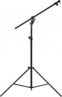 Tripod ndriçimi Camrock LS-523, lartësi 3.75m, aliazh alumini, i zi