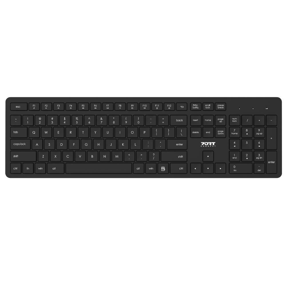 Tastierë me maus Port Designs 900904-US, e zezë