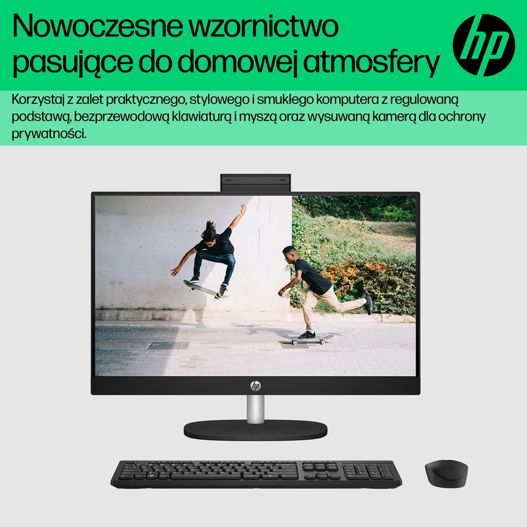 Kompjuter All-in-One HP 24-cr0015nw, i3-N300, 23.8" FHD, 8GB/256GB, i bardhë