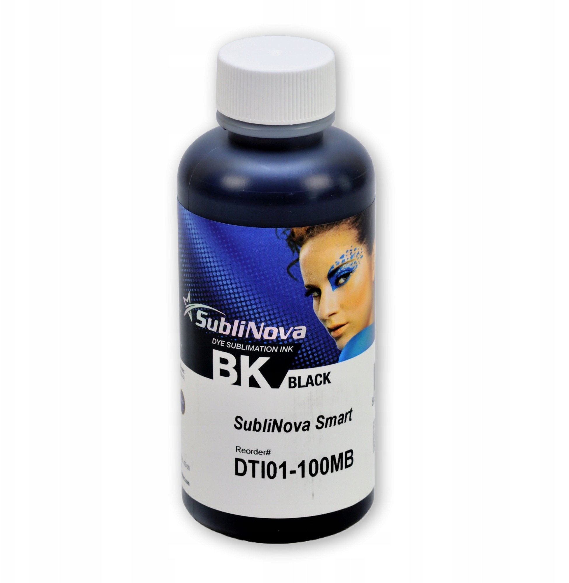 Bojë sublimimi Sublinova Smart, 100ml, për gota dhe bluza, e zezë