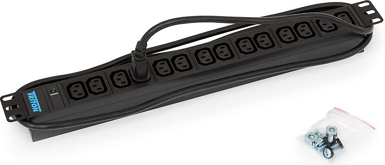 Prizë rack Triton RAB-PD-X09-A1, 14 dalje IEC C13, 1U, e zezë