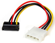 Përshtatës StarTech Molex - SATA, 0.15m, Multicolor 