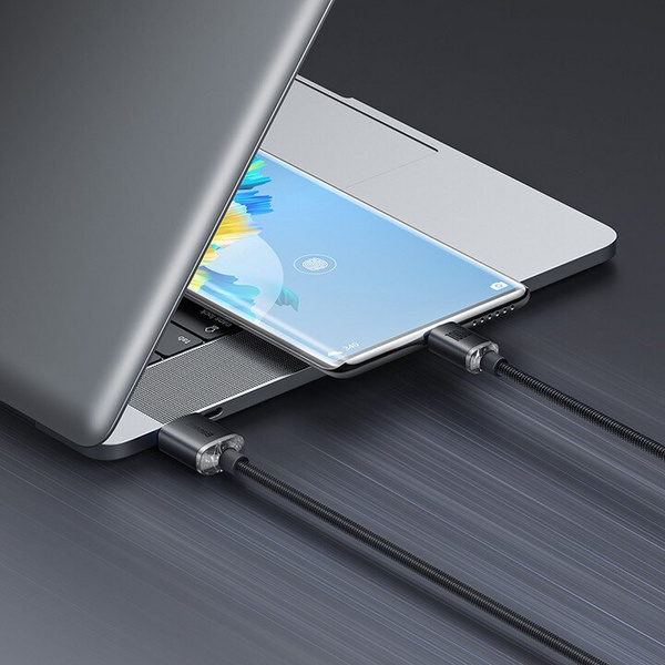 [OUTLET] Kabllo karikimi / të dhënash Baseus Crystal Shine Series USB-A - USB-C, 100W, 1.2m, e zezë