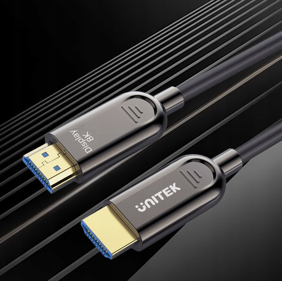Kabllo optike HDMI UNITEK C11085GY01, HDMI 2.1, 2m, e zezë
