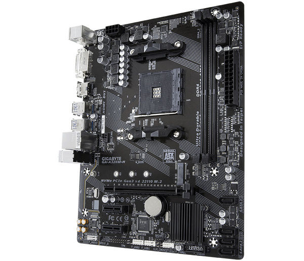 Pllakë amë Gigabyte GA-A320M-H Socket AM4 micro ATX AMD A320