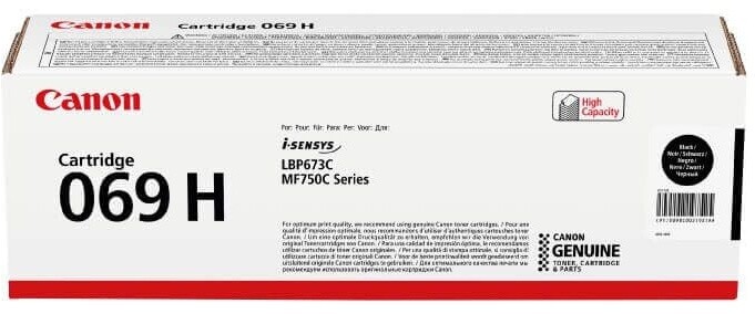 Toner për printer Canon 069H, i zi