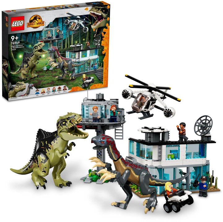 Set LEGO® Jurassic World™ 76949 Giganotosaur and therizinosaur attack 