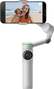 Стабилизатор за смартфон Insta360 Flow 2024, 3 оски, со статив и стап за селфи, сив