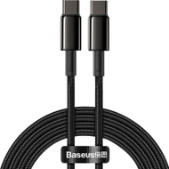 Kabllo Baseus, USB-C - USB-C, 2 m, e zezë