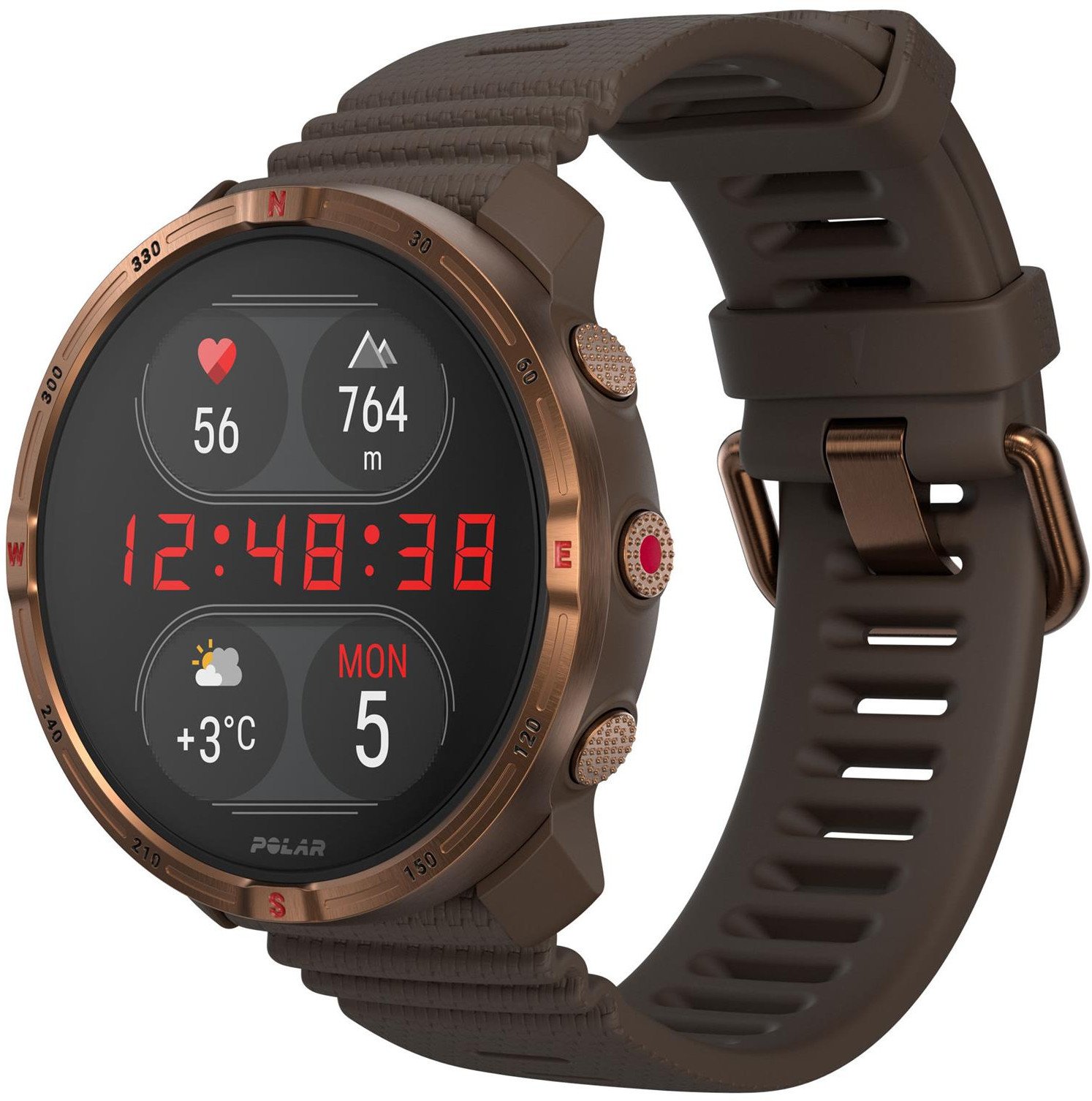 Ora sportive Polar Grit X2, AMOLED, GPS, e zezë