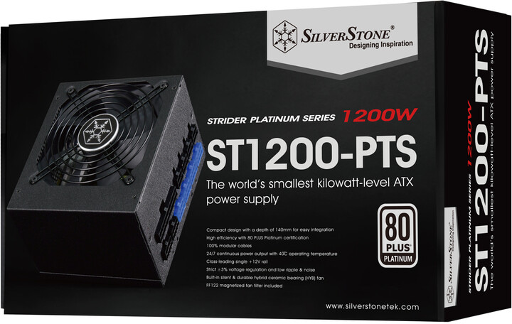 Burim energjie SilverStone ST1200-PTS SST-ST1200-PTS , 1200W