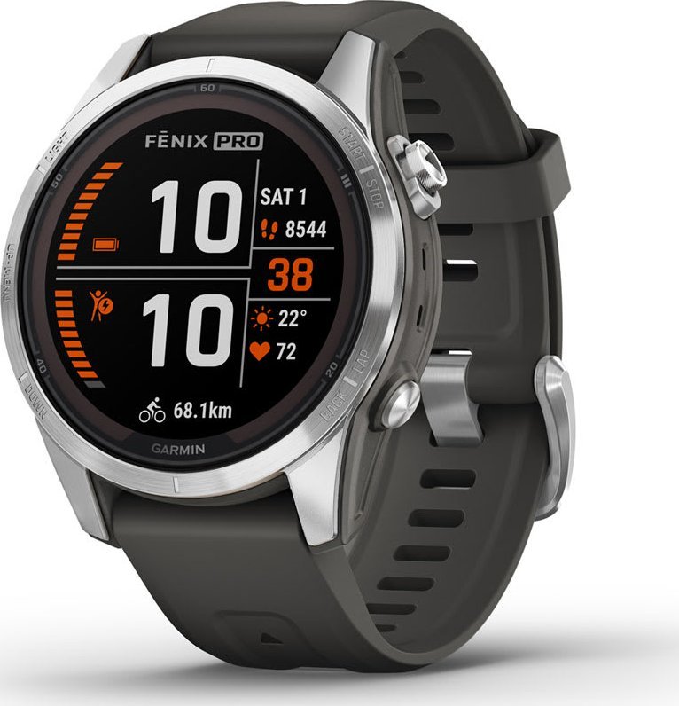 Ora sportive Garmin Fenix 7S Pro, 1.2", GPS, gri graphite