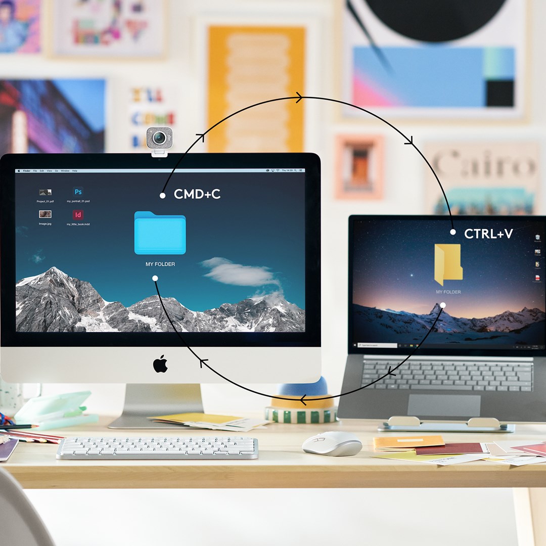 Tastierë Logitech MX Keys Mini, RF Wireless + Bluetooth, rozë