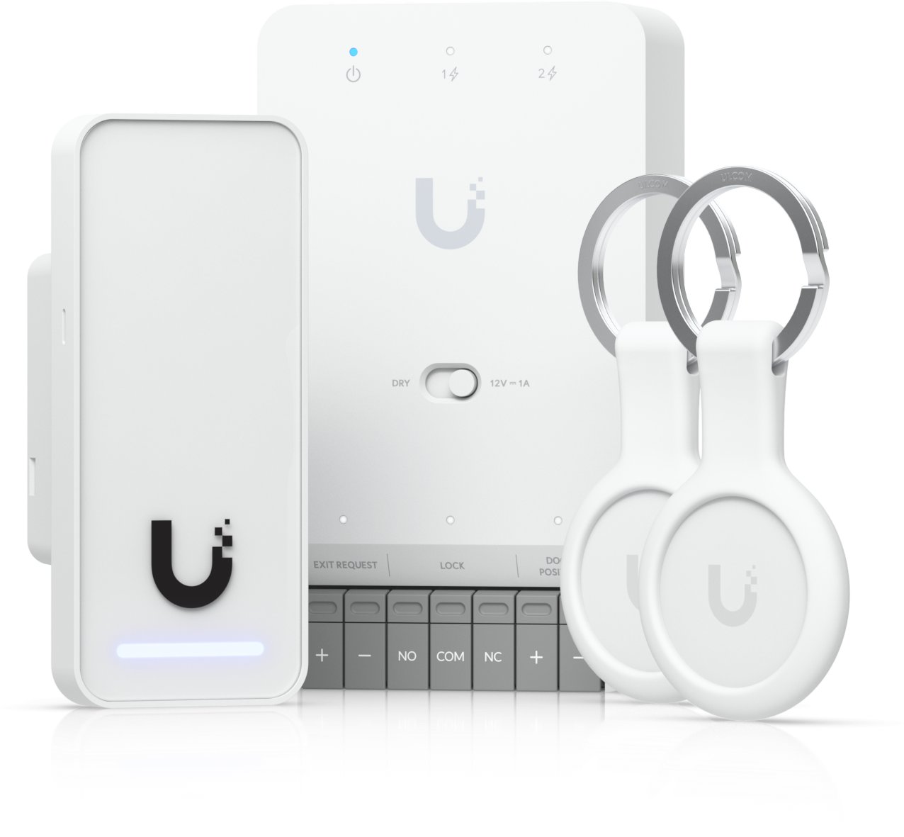 Sistem kontrolli hyrjeje Ubiquiti UniFi G3 Starter Kit, akses një dere, mbështetje Apple Touch Pass, gri dhe i bardhë