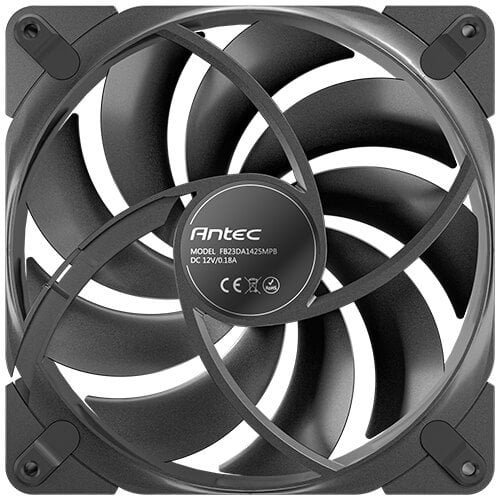 Ventilator për kasë Antec Tranquil 140, 14 cm, PWM, i zi