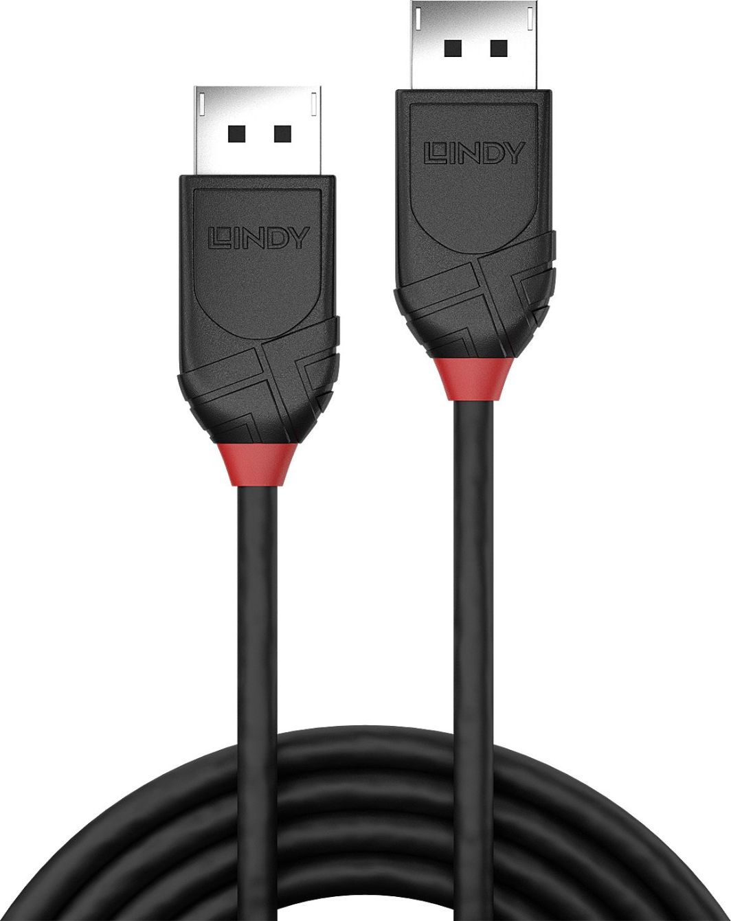 Kabllo Lindy, DisplayPort - DisplayPort, 2 m, e zezë
