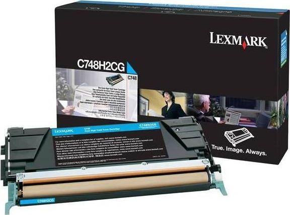Toner për printer Lexmark C748H3CG, cyan