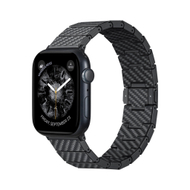 PITAKA CARBPM FIBER WATCH BAND FOR APPLE WATCH - MODERN BLACK/GRAY TWIL