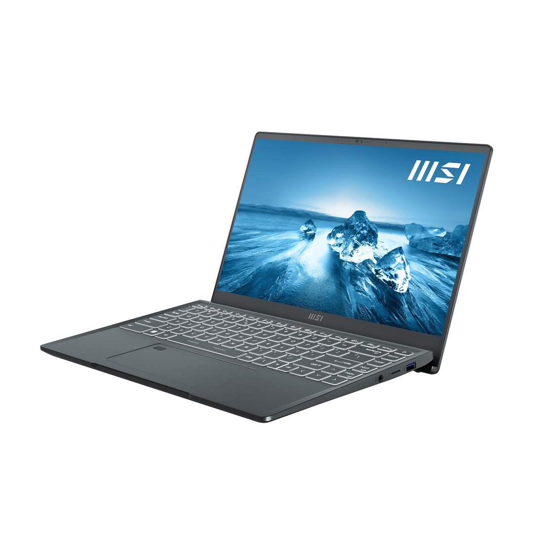 Laptop MSI Prestige 14, 14", Intel I7-1280P, 16 GB RAM, 512 GB SSD, NVIDIA® GeForce® GTX 1650 Max-Q, karbon