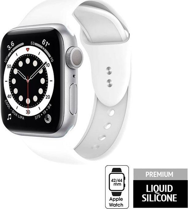 Rrip Crong Liquid për Apple Watch, 42/44mm, i bardhë