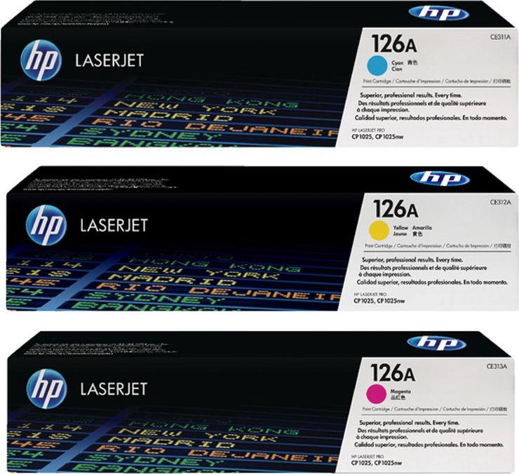 Toner HP CF341A, 1000 faqe, cian/magenta/e verdhë