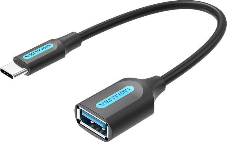 Kabllo OTG Vention USB C 3.1 Gen1 në USB A, 0.15m, PVC, e zezë