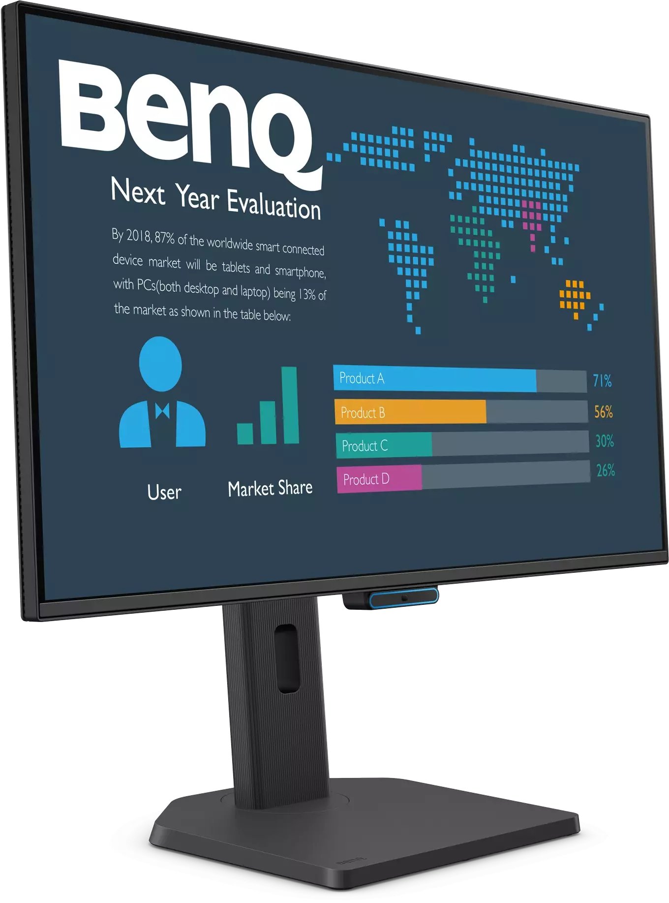 Monitor BenQ, 27", FHD 1080p, USB C, i zi