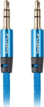 Kabllo audio Lanberg CA-MJMJ-10CU-0020-BL, Jack 3.5mm në Jack 3.5mm, 2m, blu