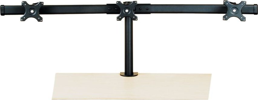 Mbajtëse tavoline për 3 monitorë Value, krah trefish, VESA 75x75 100x100, e zezë