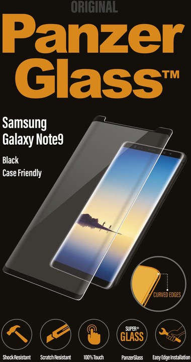 Xham mbrojtës PanzerGlass Premium për Samsung Galaxy Note 9, me kornizë të zezë