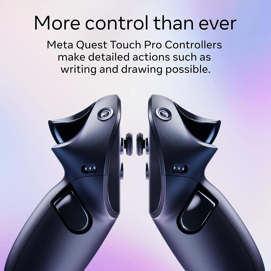 Syze VR Meta Quest Pro, realitet i përzier, wireless, të zeza