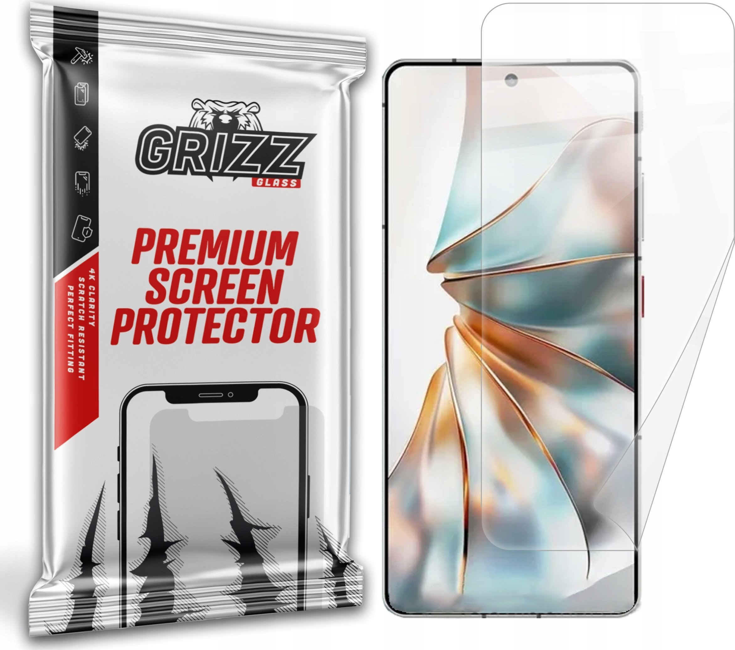 Fole mbrojtëse ekrani Grizz CeramicFilm për ZTE Nubia Z60S Pro, keramik, transparente