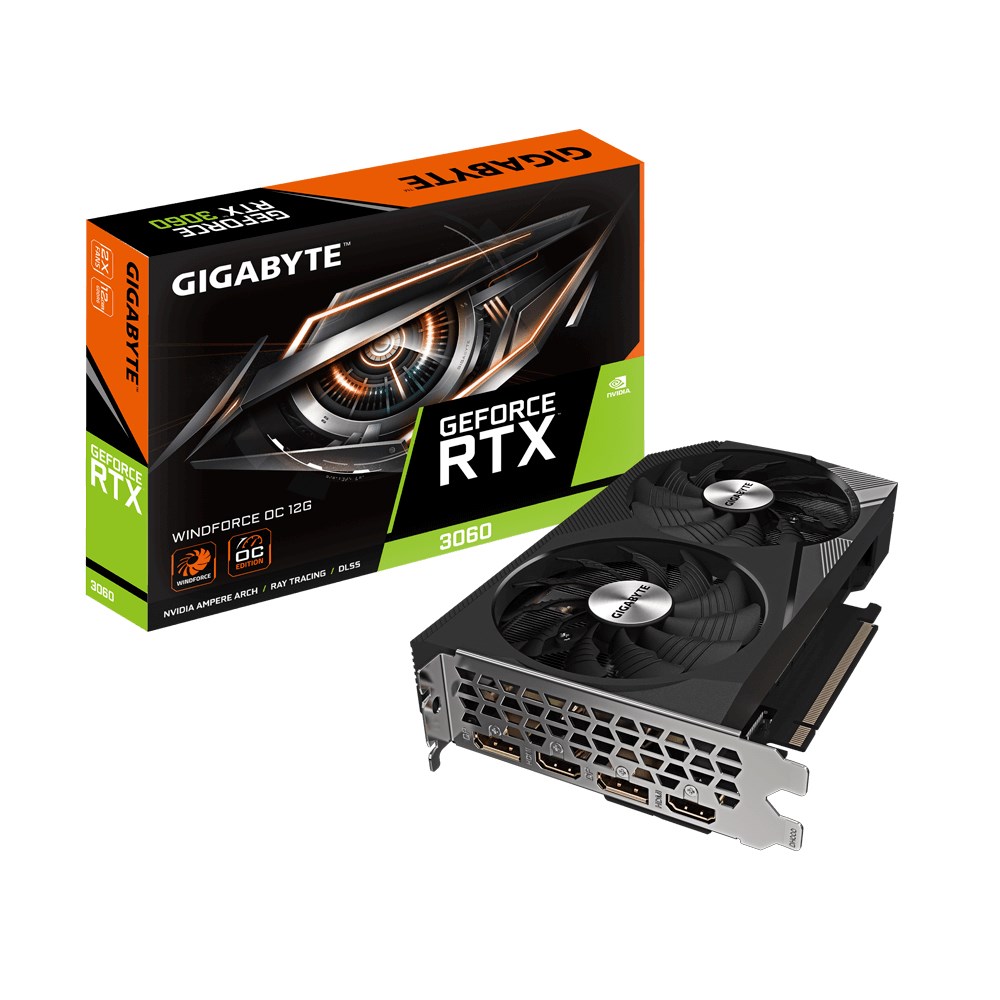 Kartë grafike GIGABYTE NVIDIA GeForce RTX 3060, OC, 12 GB GDDR6