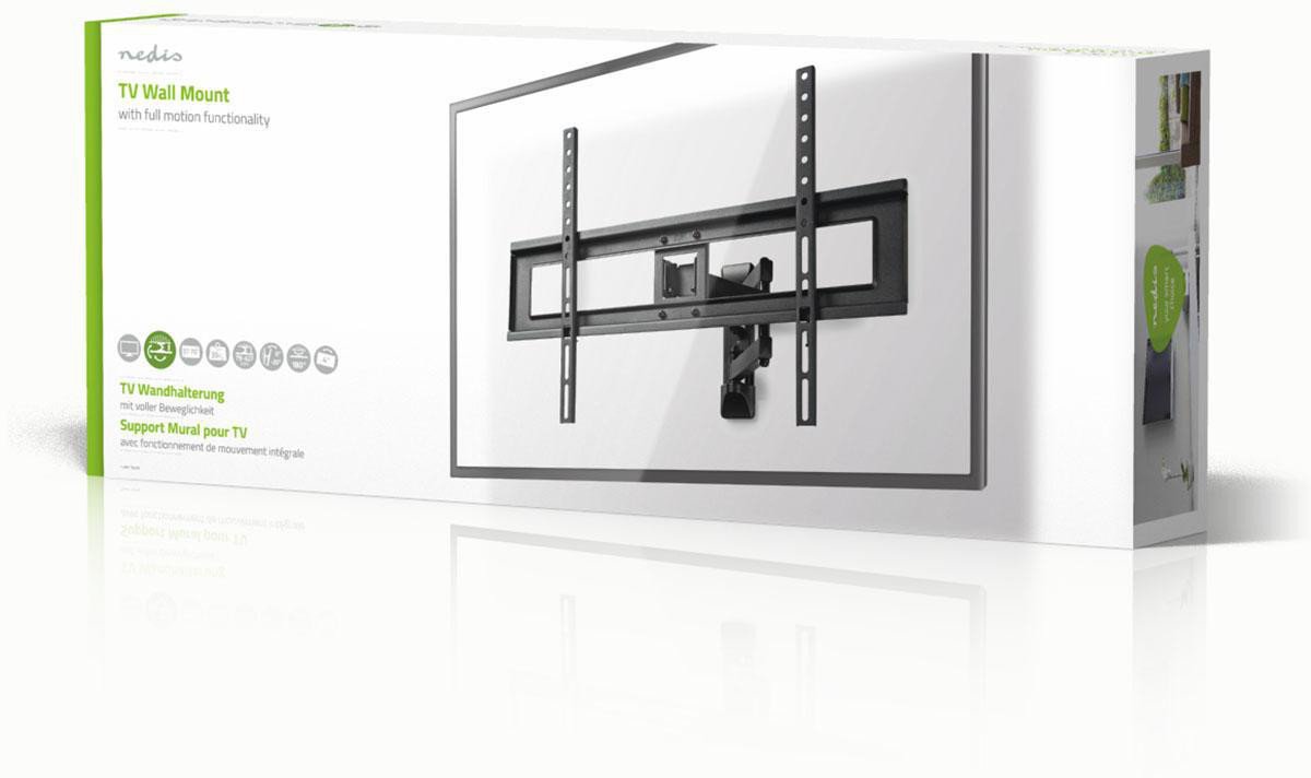 Mbajtëse muri për TV Full Motion, 37-70", 35 kg, e zezë