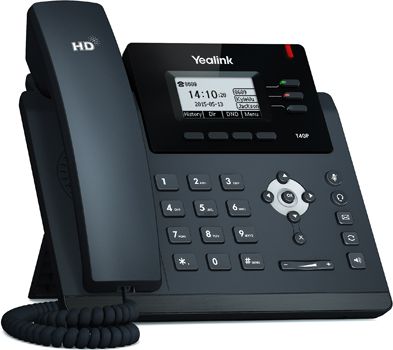 Telefon VoIP Yealink SIP-T40P, 3 linja, PoE, i zi