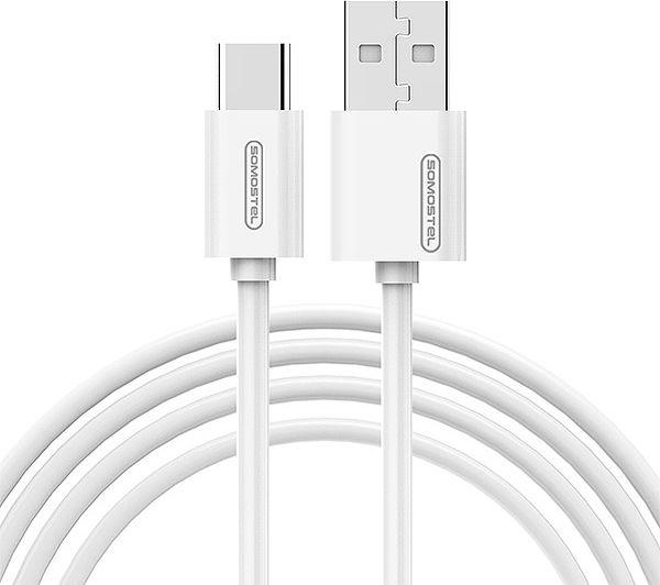 Kabllo Somostel USB USB-C 1.2 m, e bardhë
