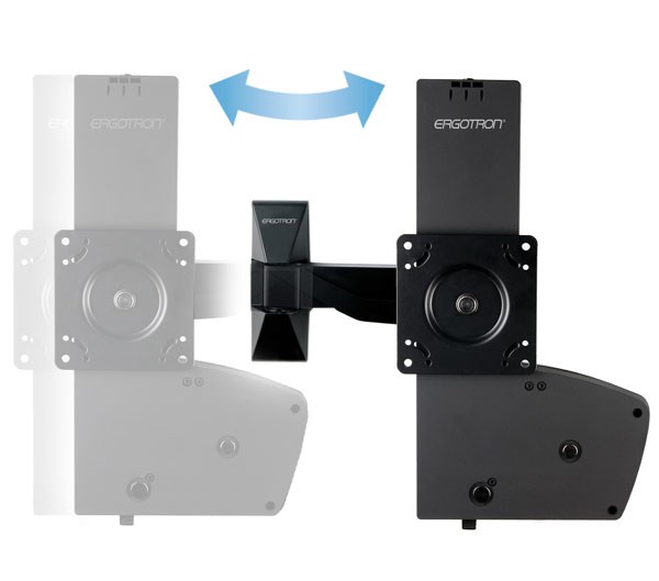 Ѕиден држач за телевизор Ergotron 61-113-085 Glide, LD-X, црн