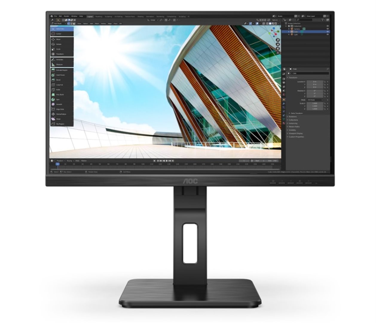 Monitor AOC Q24P2Q - LED, 23.8", QHD, i zi