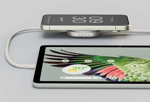 Кабел за полнење Zens USB C Pro 2, USB C во USB C, 1.5 m, сребрена