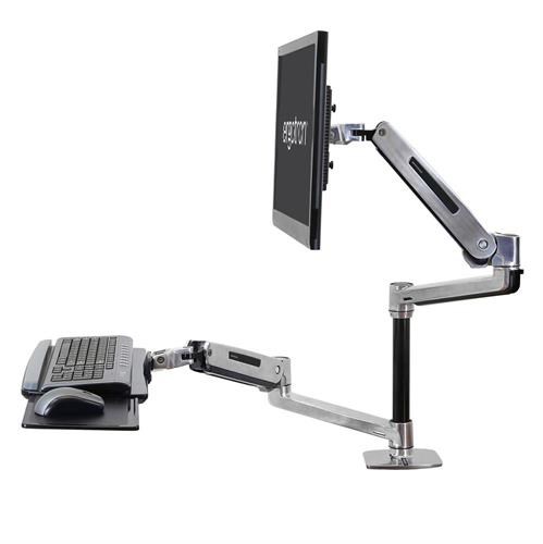 Mbajtëse për monitorë Ergotron WorkFit LX, 42", e zezë