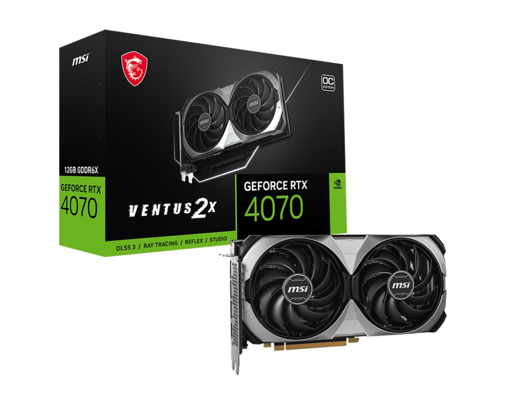 Kartelë grafike MSI GeForce RTX 4070 VENTUS 2X E 12G OC NVIDIA 12 GB GDDR6X