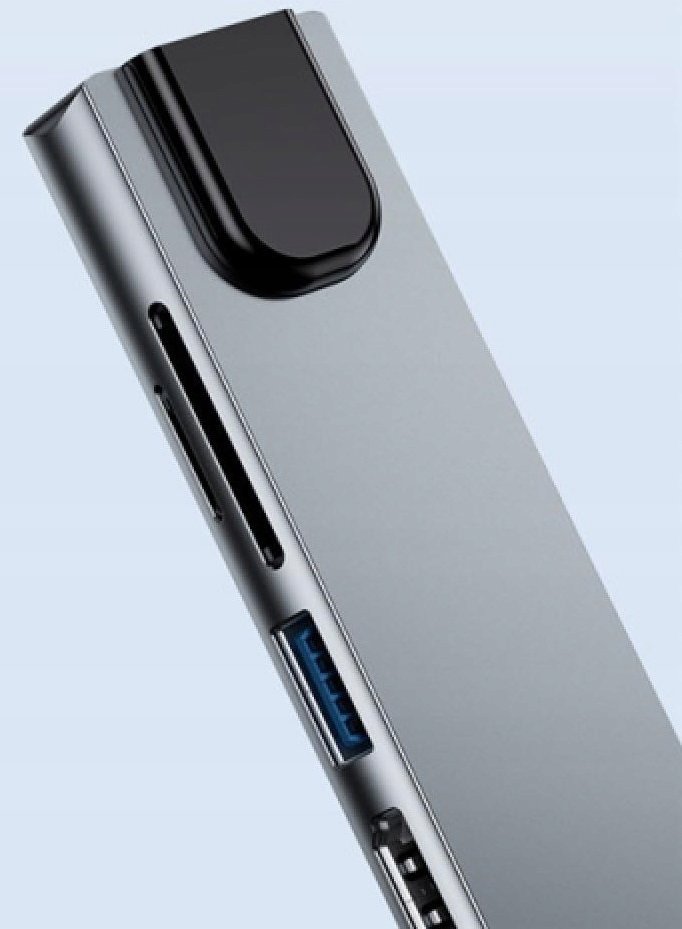 Хаб Bounn JL-CX08, 8 во 1, USB C, сива