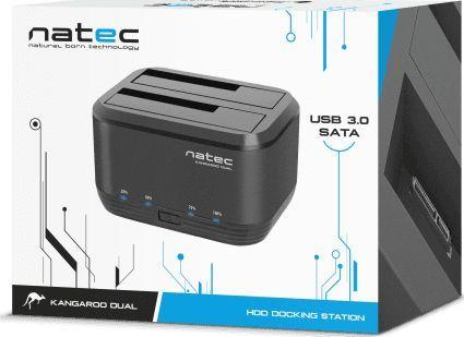 Stacion lidhës për hard diskun Natec KANGAROO DUAL, 2.5 ", 3.5", USB 3.0
