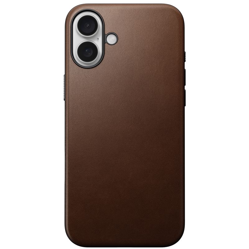 Këllëf telefoni Nomad Leather Modern, për iPhone 16 Plus, lëkurë natyrale, kafe