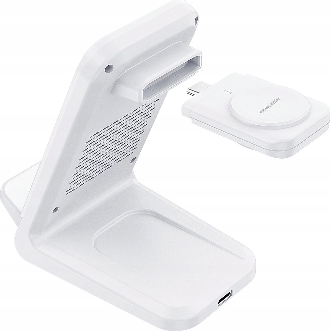 Karikues wireless 4 në 1 Choetech T600, 15W, MagSafe, i bardhë